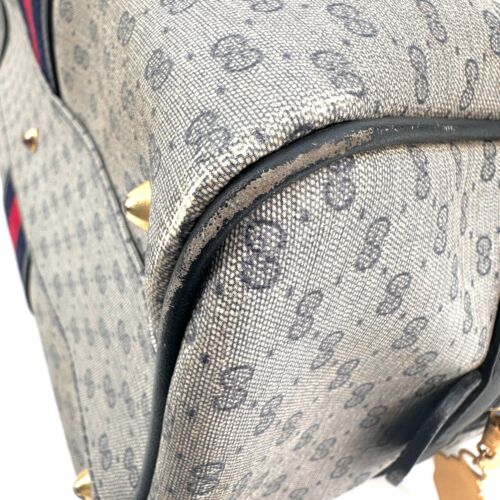 Vintage GUCCI Boston Hand Bag Sherry Line PVC Leather Authentic - Picture 13 of 19