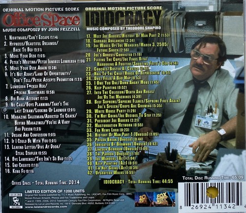John Frizzell /Theodore Shapiro- Office Space / Idiocracy - Soundtrack CD - Bild 3 von 3