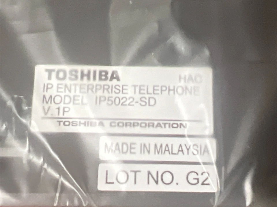Brand New Toshiba IP5022-SD 10-Button IP display Phone BLACK *IN ORIGINAL BOX* - Image 4 of 4