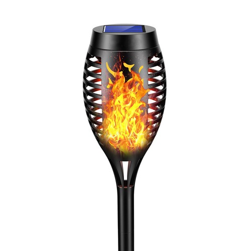 Waterproof 12 LED Solar Power Torch Light Flickering Flame Garden Yard Lawn Lamp - Bild 13 von 17