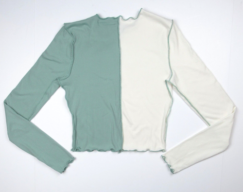Just Polly Colorblock Crop-top Juniors Size M - Picture 2 of 5
