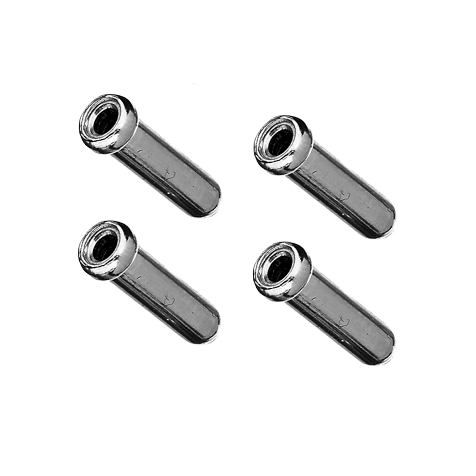 4x Tapas Funda Cable de Cambio Freno 1mm Hasta 1.6mm Terminales Plata Aluminio - Imagen 3 de 3