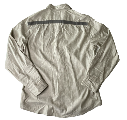 Guess Slim Fit Beige Button Up Dress Shirt Cotton Men Size L - Picture 6 of 6