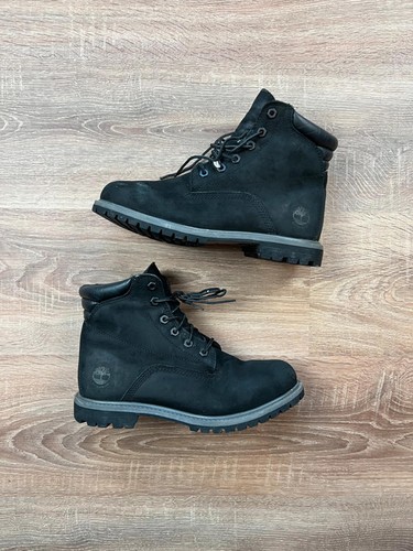 Botas de trabajo Timberland de gamuza negra para mujer (UK7) - Imagen 2 de 6