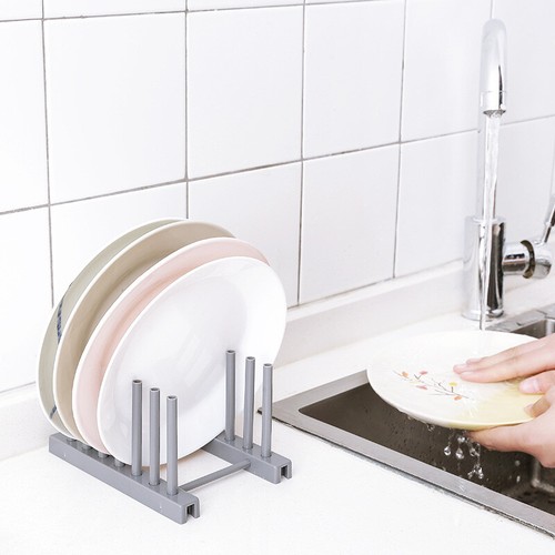 Kitchen Lid Pan Plate Organizer Dish Drainer Stand Shelf Rack Storage Holder - Picture 10 of 13