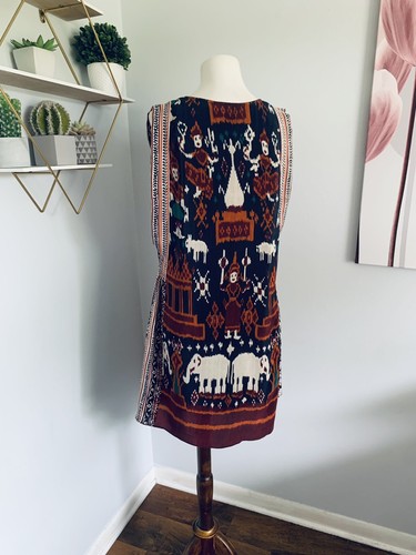 Calypso St. Barth • Elephant Ikat Silk Dress • XS • Retail $290 - Picture 9 of 12
