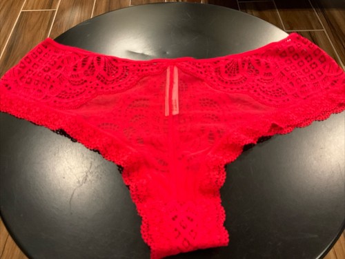 Victoria’s Secret Very Sexy Cheeky XL Red Lace Mesh - Picture 2 of 2