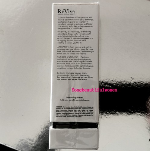 ReVive Eye Renewal Serum Firming Booster Full Size ** BRAND NEW IN SEALED BOX ** - Picture 2 of 4