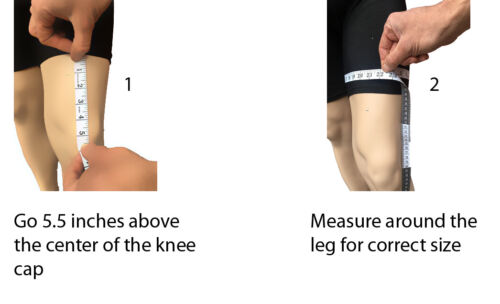Alpha Medical Elastic Knee Support Brace with Open Patella Compression Sleeve - Picture 11 of 14