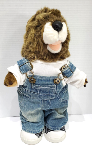 2007 Build A Bear Ground Hog Limited Edition With Jean Overalls T-Shirt Shoe 16"