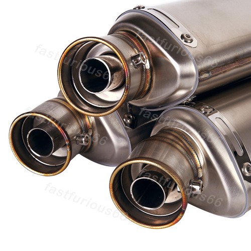 For Benelli Leoncino 500 Mid Exhaust Link Pipe Silencer Conenct 51MM Muffler Tip - Picture 12 of 12