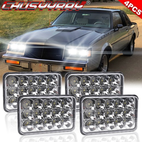 4PCS 4x6 Hi-Lo LED Headlights Fit 1981 1982 1983 1984 1985 1986 Chevy C10 Trucks - Bild 18 von 24