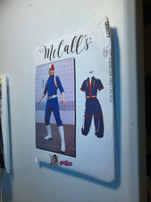 McCall's M8072 Adult Anime Costumes Men or Women Sewing Patterns Size XSM-XLG