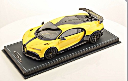 1:18 MR BUGATTI CHIRON PUR SPORT JAUNE MOLSHEIM no BBR D&G AMALGAM PEAKO 04/99 - Foto 8 di 24