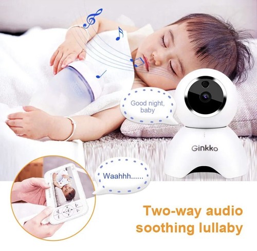 Wireless Video Baby Monitor With 5" HD Battery Camera Audio Pan/Tilt Night View - Picture 2 of 5