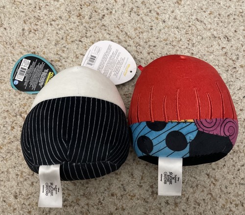 Squishmallows Jack & Sally Nightmare Before Christmas Halloween 5” Plush NWT - Picture 2 of 4