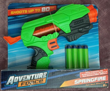 Adventure Force Springfire 4 Dart Pull Back Blaster Shoots Up To 80’