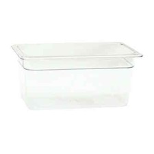 Thunder Group PLPA8128 1/2 Size Clear Polycarbonate Food Pan 8" Depth
