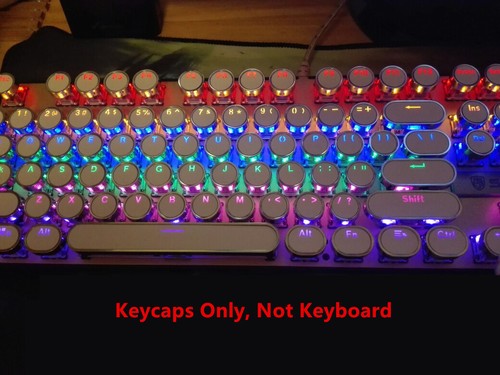 Steampunk Round Typewriter Backlit Keycap OEM for Cherry MX Mechanical Keyboard - Picture 11 of 16