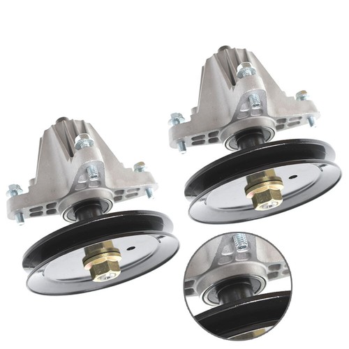 For Troy Bilt Tb42 Pony Bronco 2pcs Spindle Assembly W/Pulley Bolt Tb42 7-Speed - Picture 5 of 12