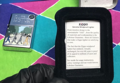 BEATLES ZIPPO FEUERZEUG, ABBEY ROAD, 1996, IN DOSE & HÜLLE! - Bild 11 von 23