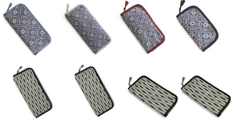 Laterne Mond austauschbare, runde, Doppelspitze Nadelhüllen Ajrak oder Ikat - Bild 3 von 28