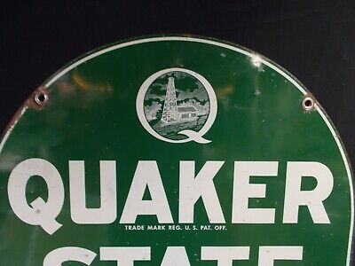 Vtg QUAKER STATE MOTOR OIL 