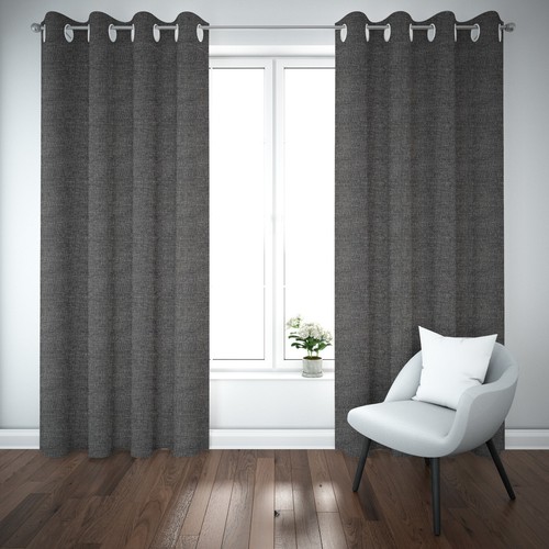 Tenda 140X280 CM CHECKS con occhielli 1 pannello oscurante termica tinta unita - Foto 4 di 35