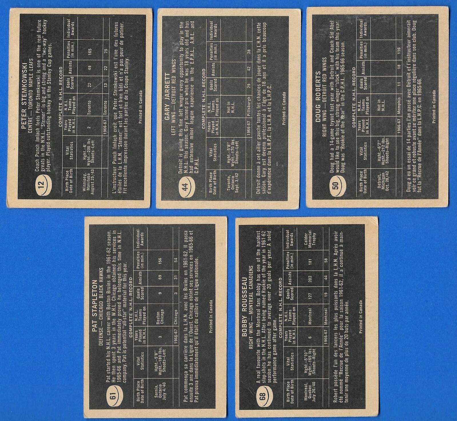 1967-68 TOPPS 67-68 NHL HOCKEY CARD 1-132 SEE LIST - Picture 213 of 469