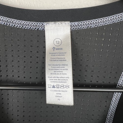 Ivivva By Lululemon Black Athletic Dress Girl’s Sz 12 - Picture 3 of 5