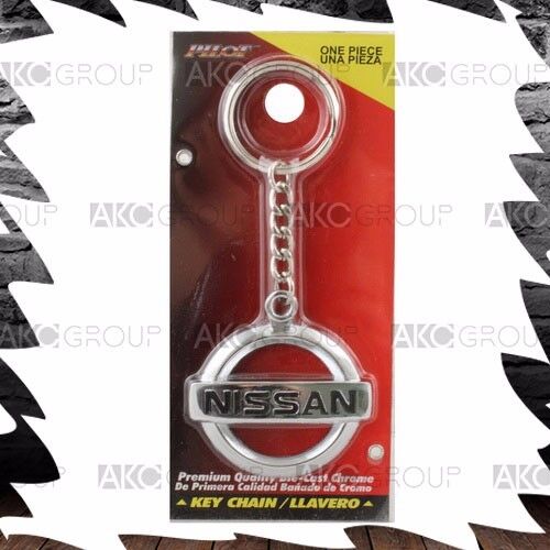 1 x Die Cast Zinc Officially Licensed Nissan Chrome Logo Keychain For Key Chain - Picture 3 of 3