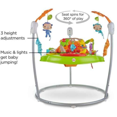 Babywippe Jumper Spielzeug Activity Center Musik Lichter Geräusche Tiere 360 Grad - Bild 6 von 9