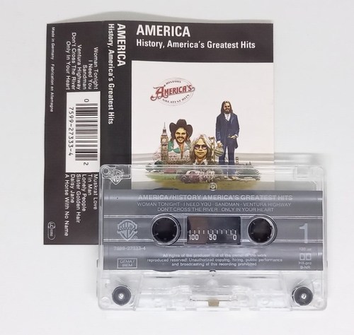 AMERICA - "HISTORY, AMERICA`S GREATEST HITS" - MC, K7, Audio Cassette [1975, RE] - Picture 3 of 5