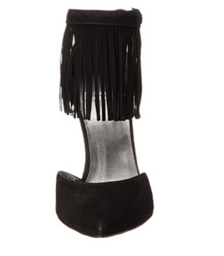 Sandalia STUART WEITZMAN Fringelica gamuza negra talla 9 M nueva sin caja - Imagen 7 de 7