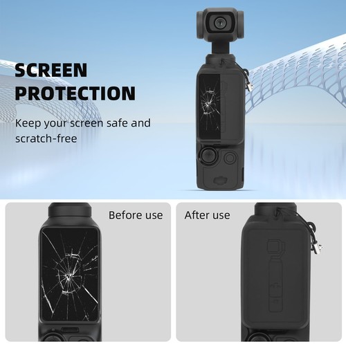 Pocket 3 Silicone Cover, Protective Case Lens Protector Scratch-Resistant Sle... - Picture 2 of 9