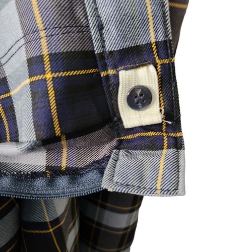 School Apparel A+ Girls Kick Skirt Plaid Navy Gold Regular Size 18 - Picture 8 of 8