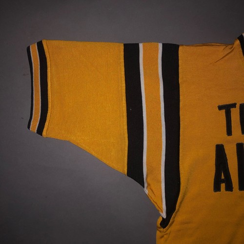 Vintage 1950s FAB KNIT JERSEY T SHIRT The Airliner FAB-KNIT 50s Ringer Tee SMALL - Picture 8 of 19