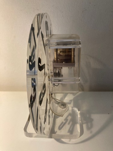 TECTA Design Bremen Acrylglas Tischuhr Design Rarität ca. 1968 1960/70er Jahre - Bild 6 von 12
