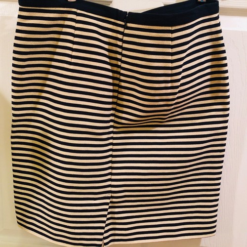 Ann Taylor Loft Skirt Cotton Blend Striped Lined Women's Sz 10 - Picture 4 of 5