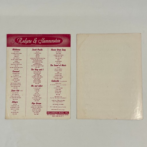 Vintage 1959 Rogers & Hammerstein "SOUND OF MUSIC" Sheet Music -- Set of 2 - Picture 3 of 4