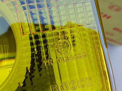 NEW Bosch Headlight Fog Lamp Left Yellow 0301740013 Genuine - Picture 7 of 9