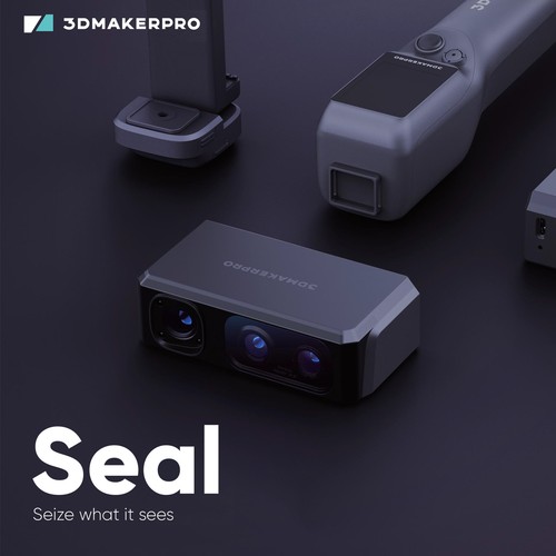 3DMakerpro Seal Handheld 3D Scanner For 3D-Printing 0.01mm Accuracy 10FPS E7Y1 - Picture 8 of 12