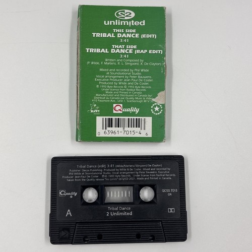 2 Unlimited Tribal Dance Cassette Single Radikal Records 1993 - Picture 5 of 8