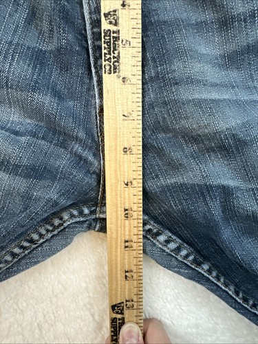 Pantalones de mezclilla Levis Strauss para hombre 36x32 (36x30) firma bigotes rectos tiro medio trabajo - Imagen 10 de 12