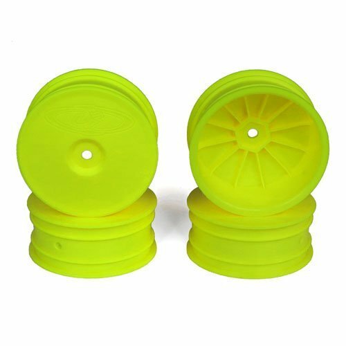 DE Racing Speedline Slim Buggy Front Wheels Losi TLR 4.0 5.0 Yellow DER-SB4-SLY - Picture 1 of 1
