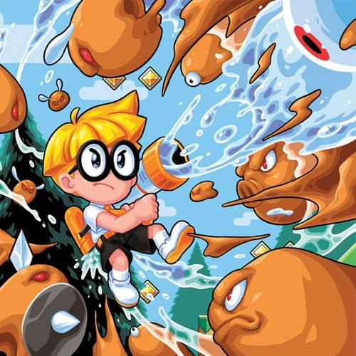 Mutant Mudds Original Soundtrack (Orange + Blue Vinyl) LP Record Troupe Gammage - Bild 2 von 2