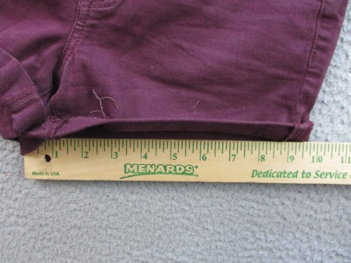 American Eagle Jeans Women's 4 JR Denim Shorts Stretch High Rise Shortie Cuffed - Picture 8 of 11