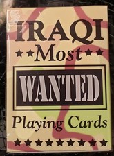 Vintage IRAQI MOST WANTED Bicycle Brand Playing Cards - Still Factory Sealed 