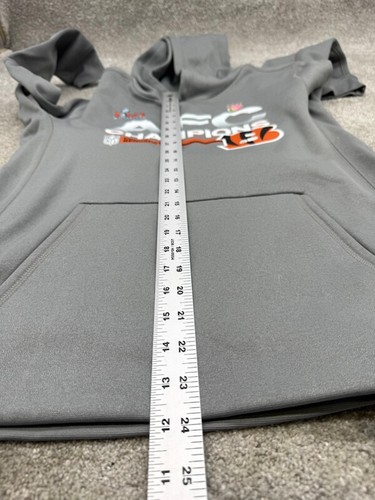 Sudadera con Capucha Nike Juvenil XL 18/20 Gris Cincinnati Bengals AFC Champions NUEVA 6376 - Imagen 11 de 13