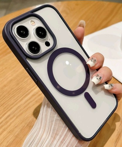 Clear Color Bumper MagSafe TPU Acrylic Case For iPhone 14 15 16 Pro Max - 第 9/11 張圖片